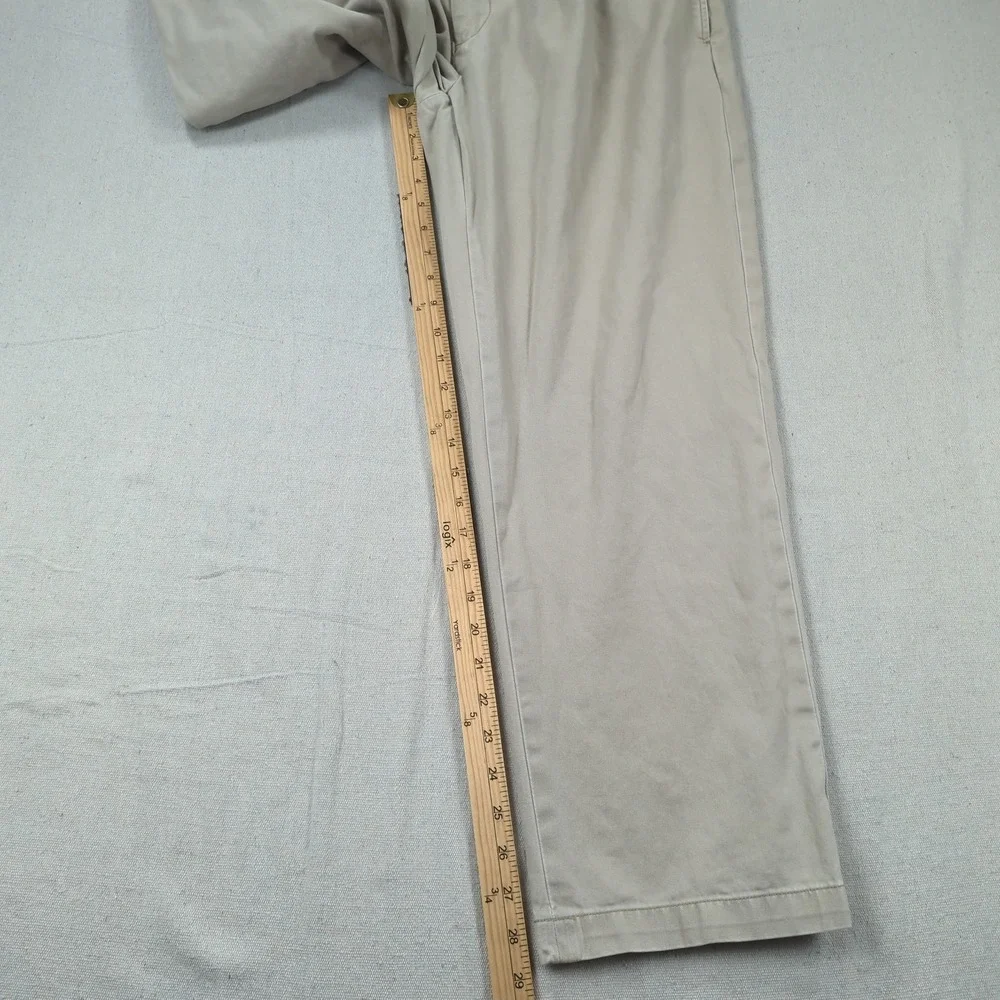 Vintage Polo Ralph Lauren Pants Mens 36x29 Khaki Pleated Preppy